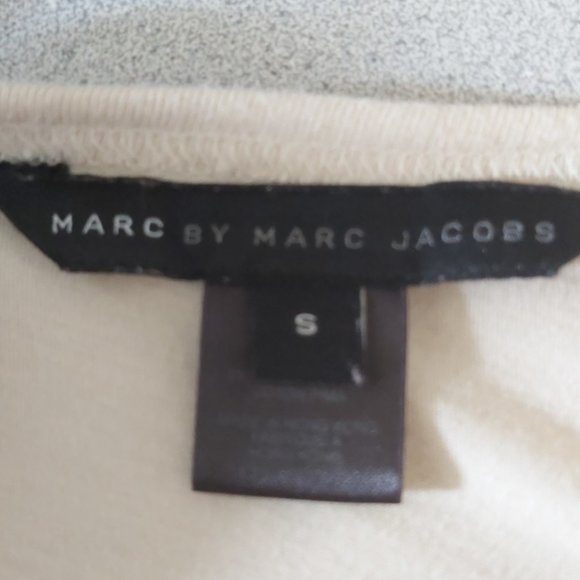 MARC BY MARC JACOBS | Women's V-Neck Sailor Top Cream Brown Size Small - Picture 6 of 8